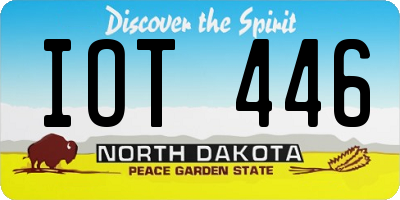 ND license plate IOT446