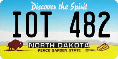 ND license plate IOT482