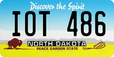 ND license plate IOT486