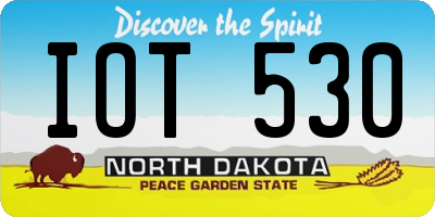 ND license plate IOT530
