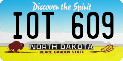 ND license plate IOT609