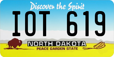 ND license plate IOT619