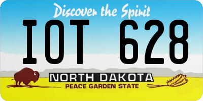 ND license plate IOT628