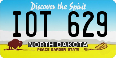 ND license plate IOT629