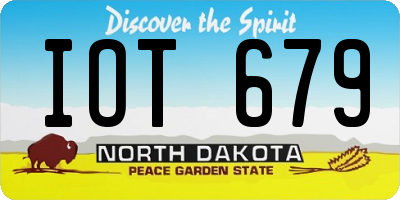 ND license plate IOT679