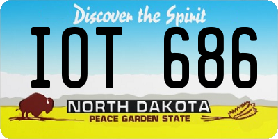 ND license plate IOT686