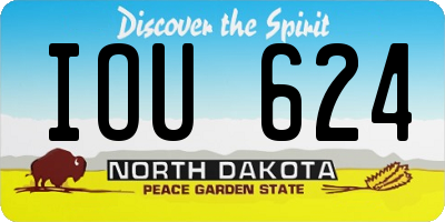ND license plate IOU624