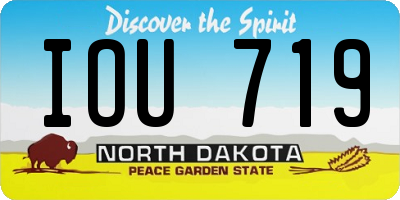 ND license plate IOU719