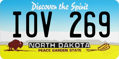 ND license plate IOV269
