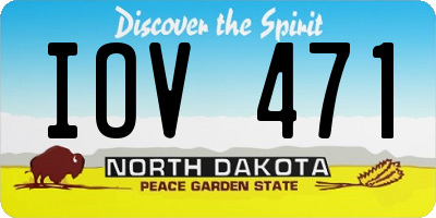 ND license plate IOV471
