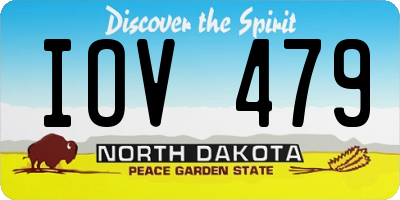 ND license plate IOV479