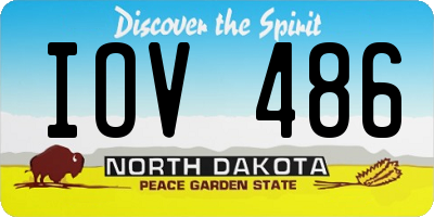 ND license plate IOV486