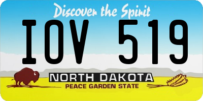 ND license plate IOV519