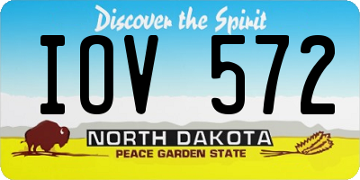 ND license plate IOV572