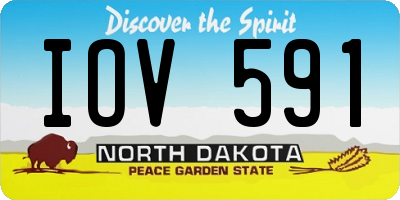 ND license plate IOV591
