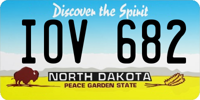 ND license plate IOV682