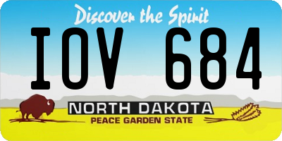 ND license plate IOV684