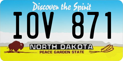 ND license plate IOV871