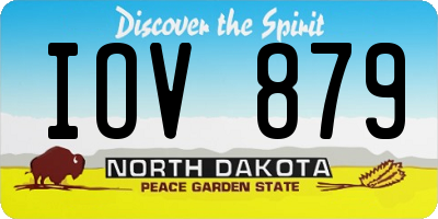 ND license plate IOV879