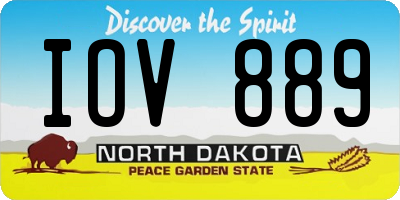 ND license plate IOV889