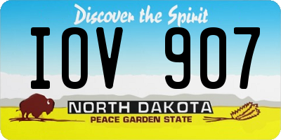 ND license plate IOV907