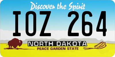 ND license plate IOZ264