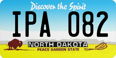 ND license plate IPA082