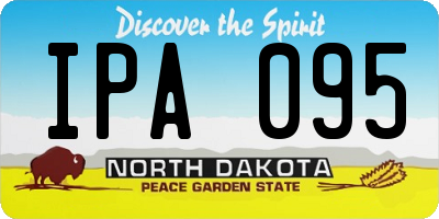 ND license plate IPA095