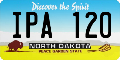 ND license plate IPA120