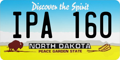 ND license plate IPA160