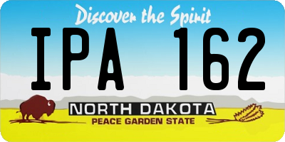 ND license plate IPA162