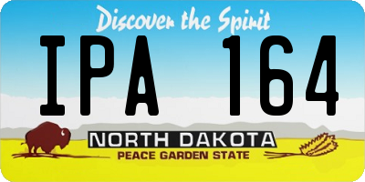 ND license plate IPA164