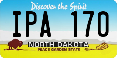 ND license plate IPA170