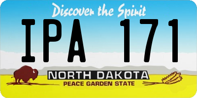 ND license plate IPA171