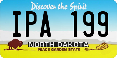 ND license plate IPA199