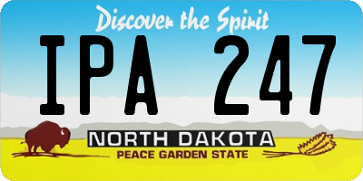ND license plate IPA247