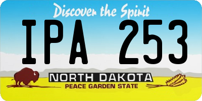 ND license plate IPA253
