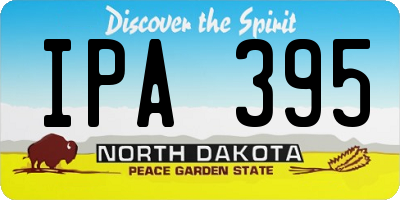 ND license plate IPA395
