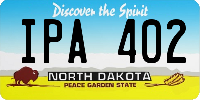 ND license plate IPA402