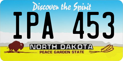 ND license plate IPA453
