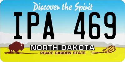 ND license plate IPA469