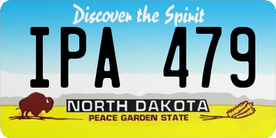 ND license plate IPA479