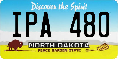 ND license plate IPA480