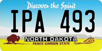 ND license plate IPA493