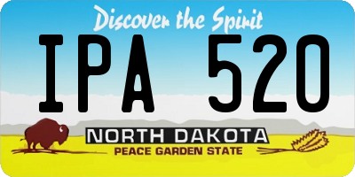 ND license plate IPA520