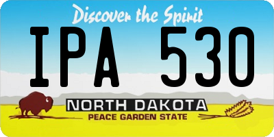 ND license plate IPA530