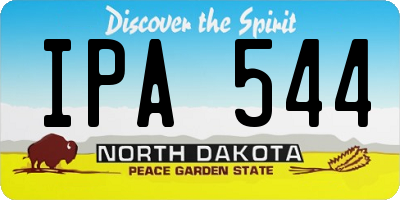 ND license plate IPA544