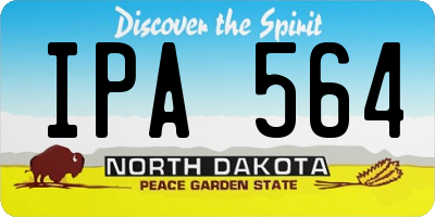ND license plate IPA564