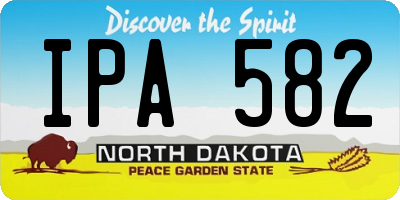 ND license plate IPA582