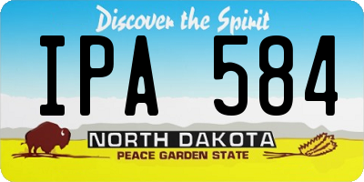 ND license plate IPA584